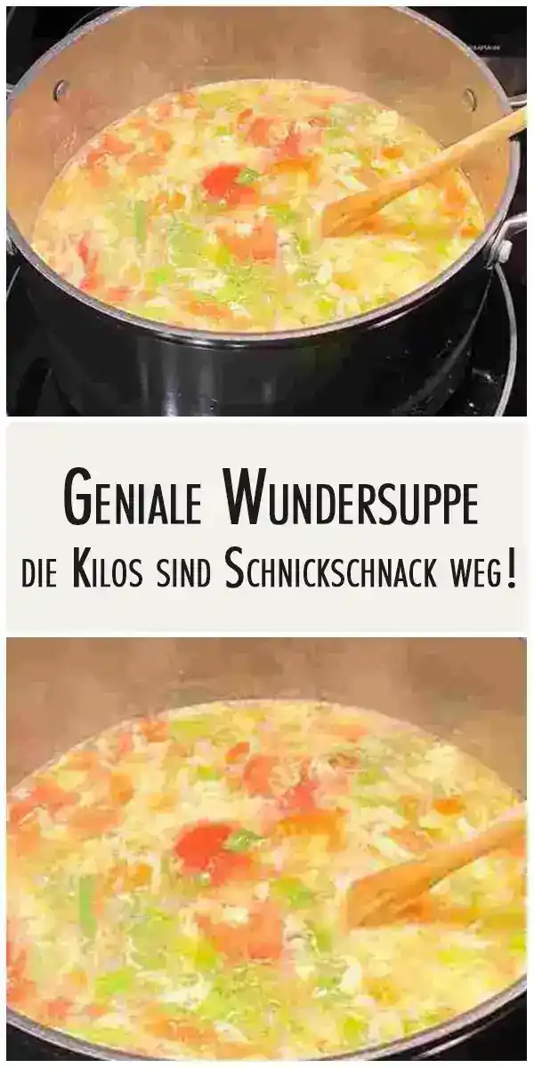 Geniale Wundersuppe, die Kilos sind Schnickschnack weg!