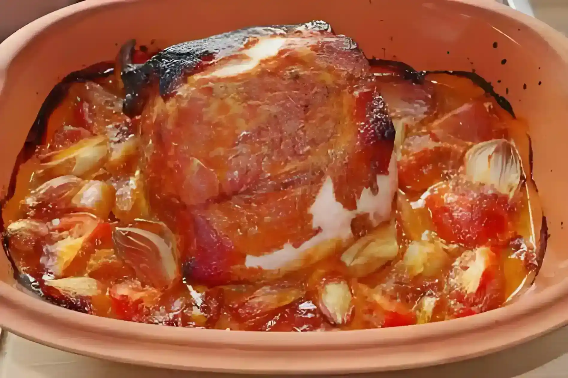 Kasselerbraten im Römertopf, die Soße ist der Wahnsinn!
