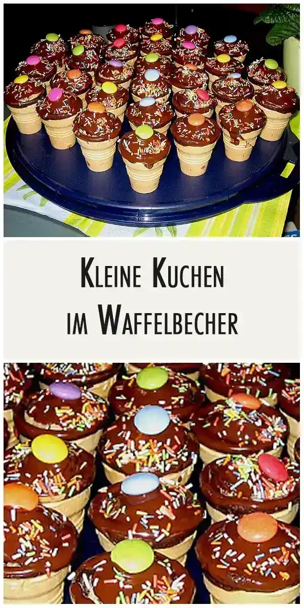 Kleine Kuchen im Waffelbecher: Ein Leckeres Rezept für Mini-Kuchen