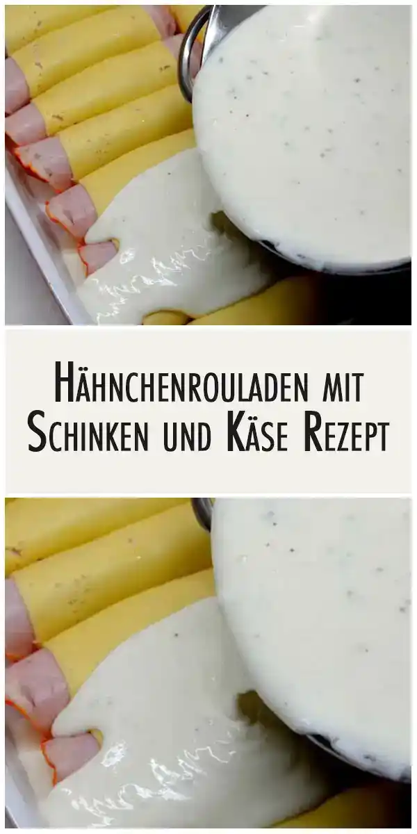 Hahnchenrouladen mit Schinken und Kase Rezept pin