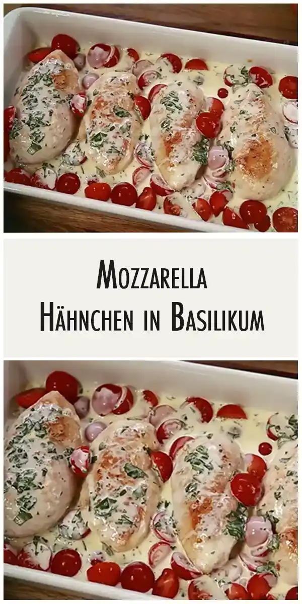 Mozzarella – Hähnchen in Basilikum 1 Mozzarella – Hähnchen in Basilikum