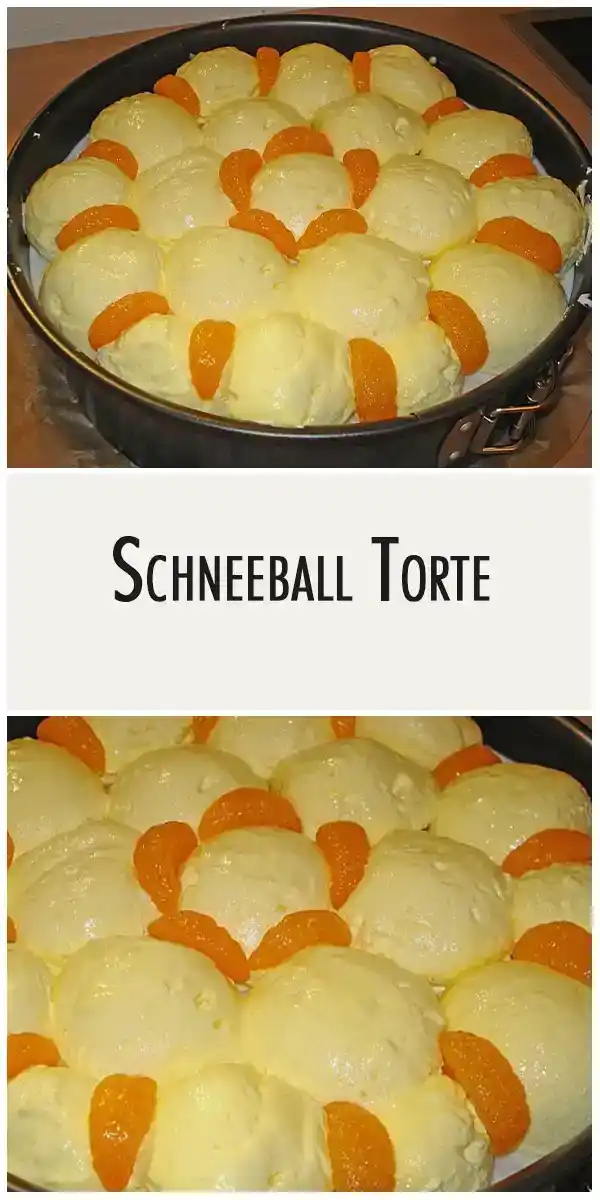 Schneeball Torte
