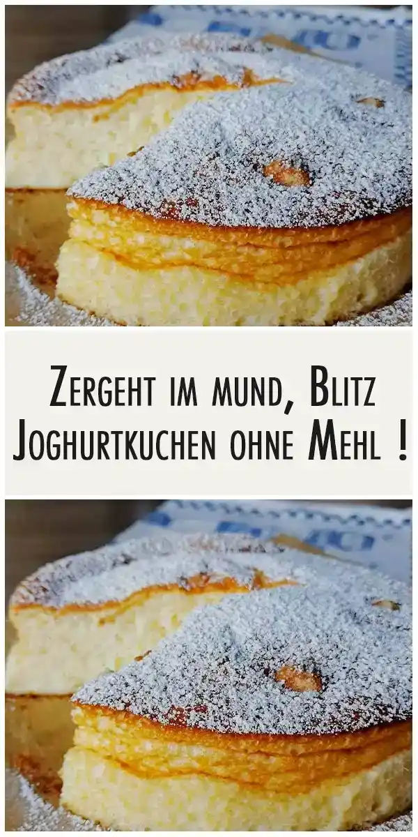 Zergeht im Mund: Blitz-Joghurtkuchen ohne Mehl!