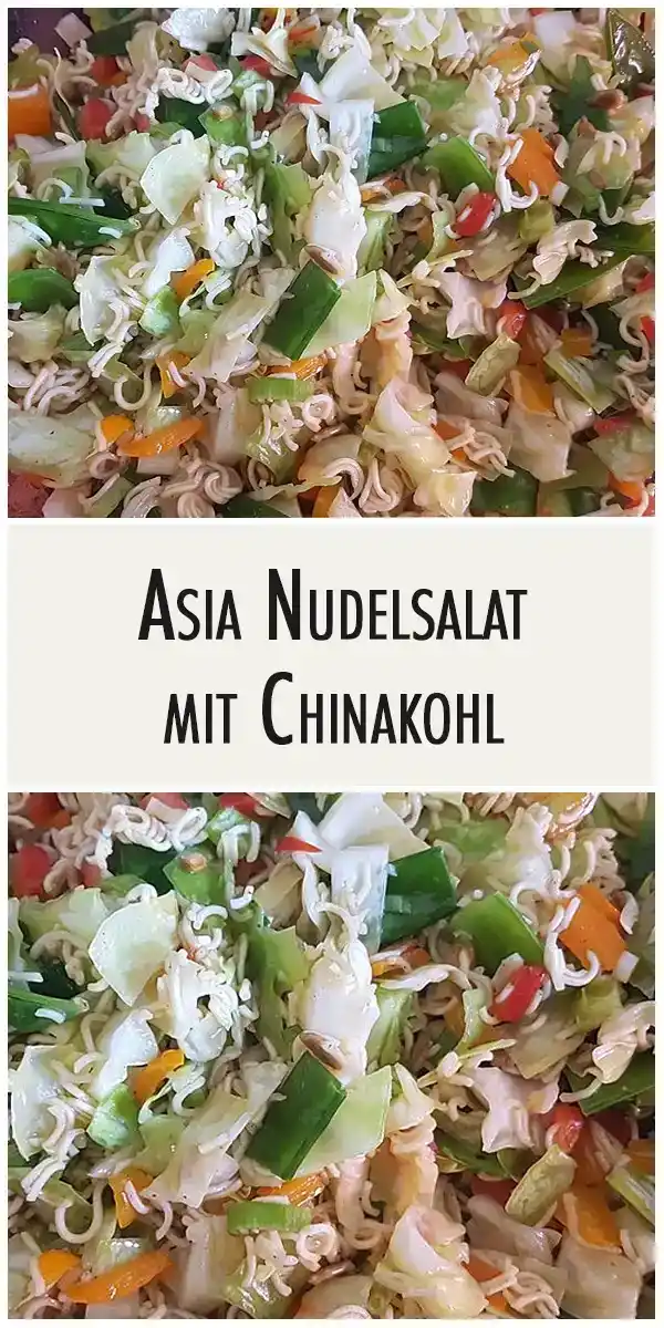 Asia Nudelsalat mit Chinakohl