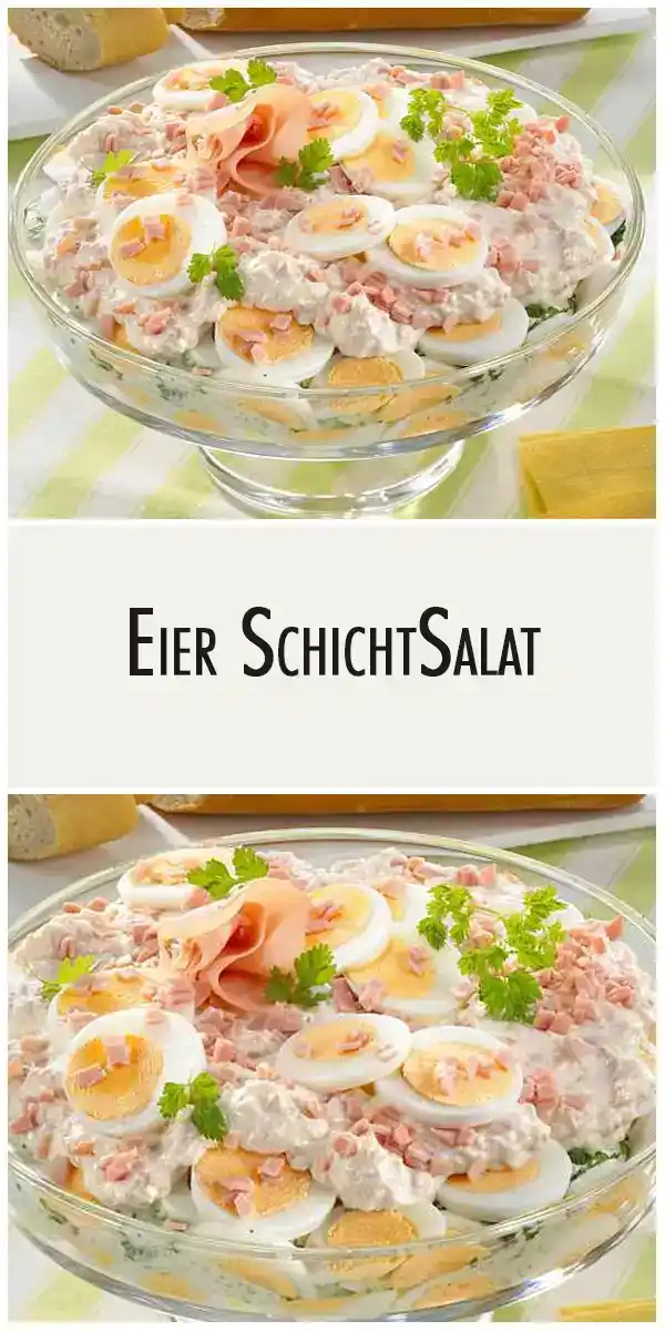 Eier SchichtSalat 🥗🥗 1 Eier SchichtSalat
