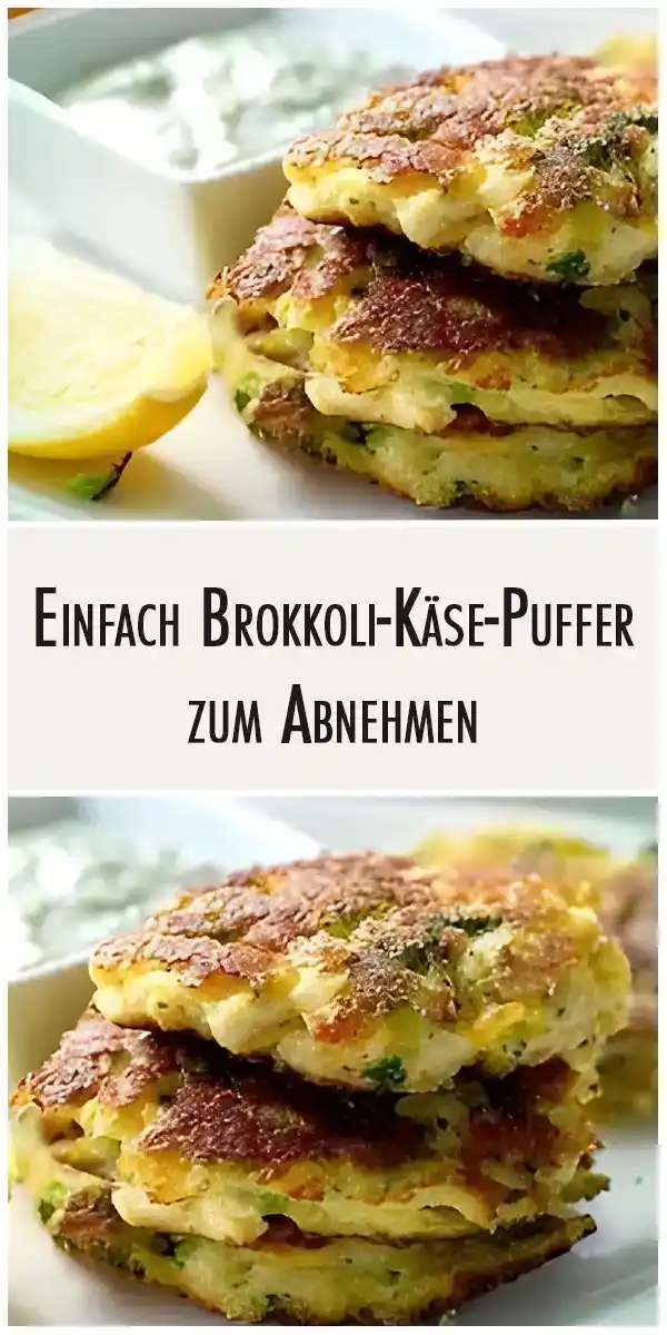 Einfach Brokkoli Kase Puffer zum Abnehmen