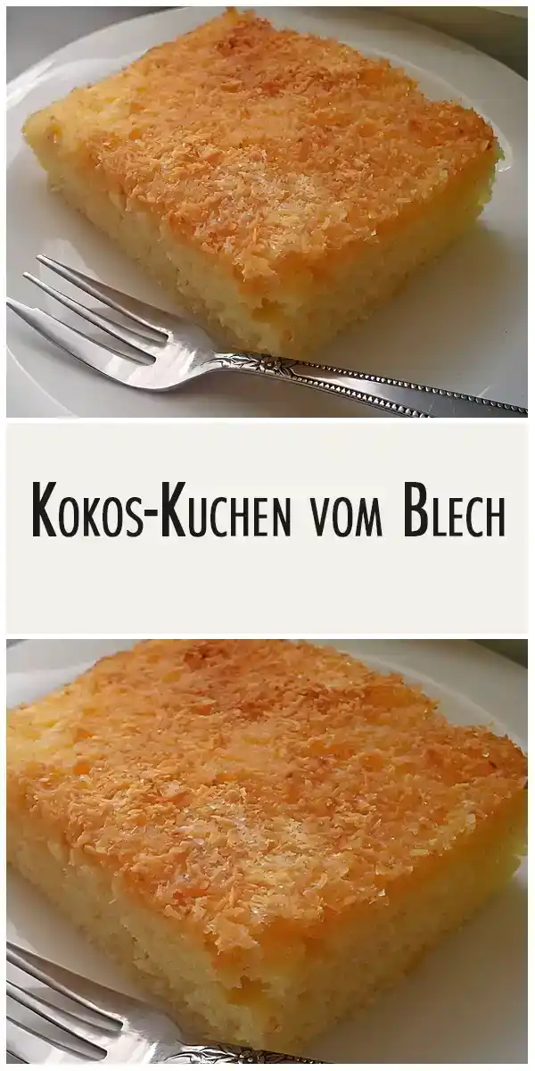 Kokos Kuchen vom Blech