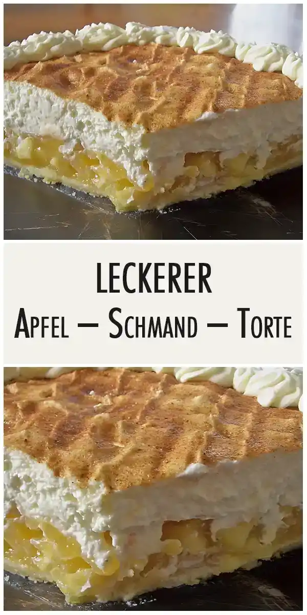LECKERER Apfel – Schmand – Torte 1 LECKERER Apfel – Schmand – Torte