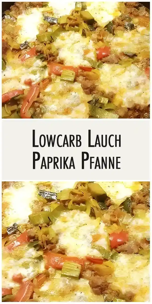 Lowcarb lauch paprika pfanne