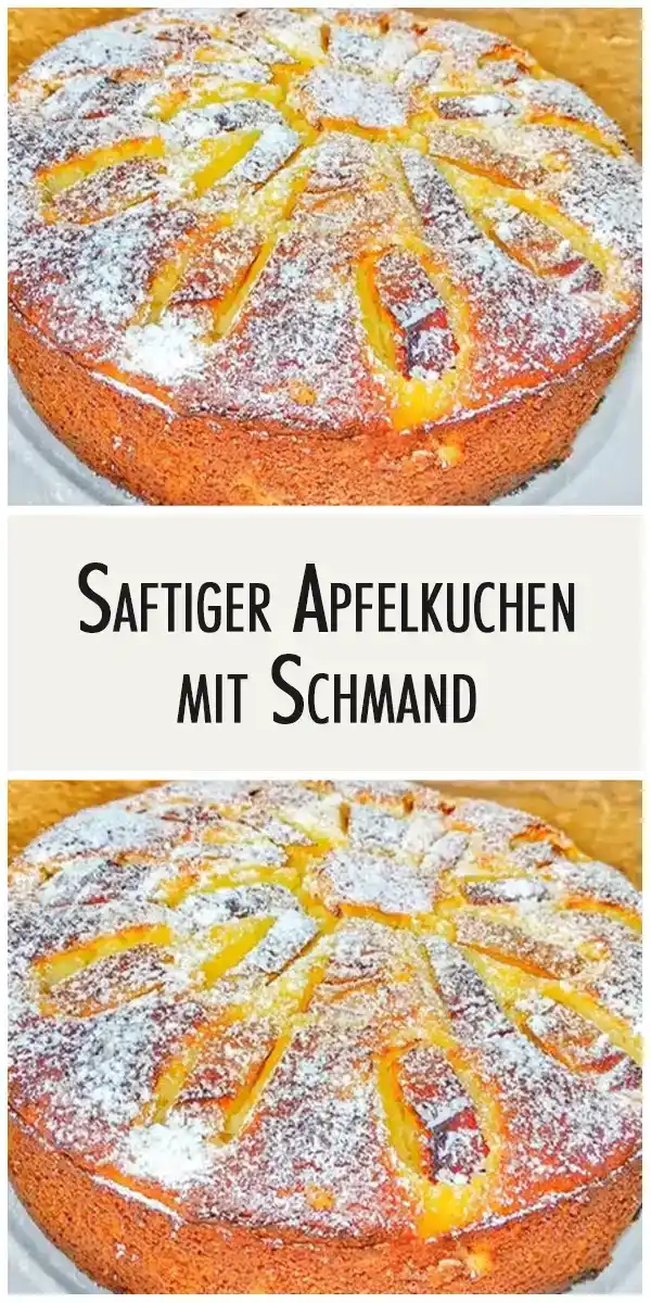 Saftiger Apfelkuchen mit Schmand