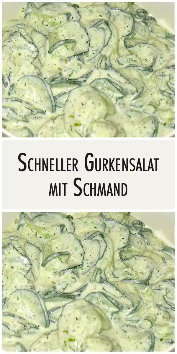 Schneller Gurkensalat mit Schmand 1 Schneller Gurkensalat mit Schmand