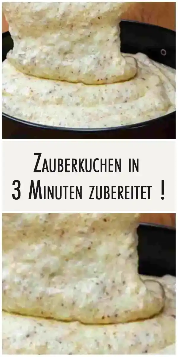 Zauberkuchen in 3 Minuten zubereitet ! 1 Zauberkuchen in 3 Minuten zubereitet !