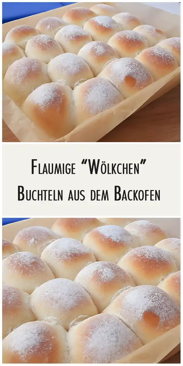 Flaumige "Wölkchen" - Buchteln aus dem Backofen