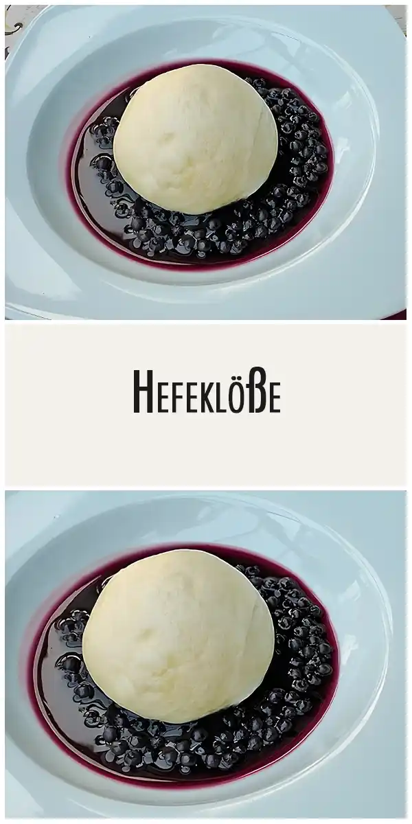 Hefeklöße mit Blaubeeren und brauner Butter 1 Hefeklose