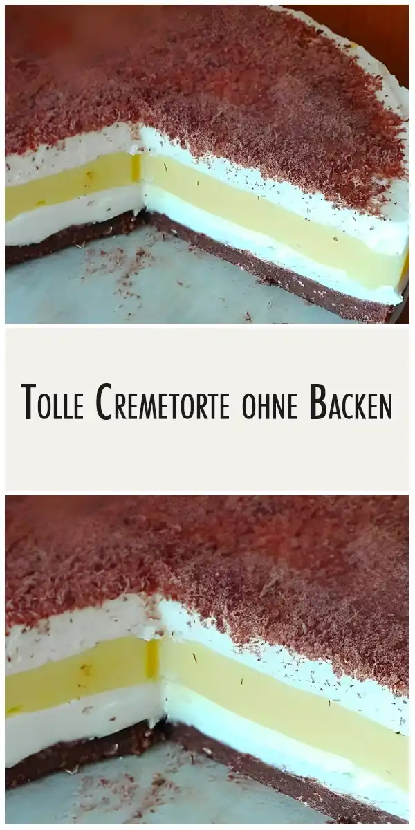 Tolle Cremetorte ohne Backen