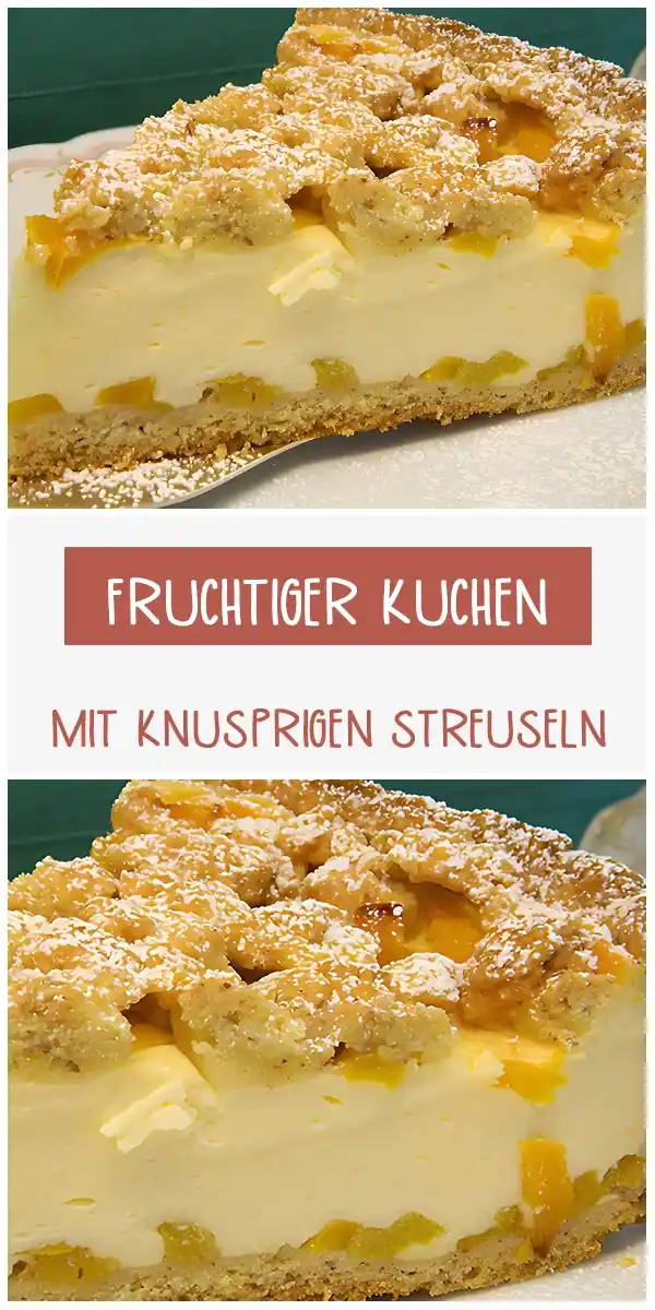 Fruchtiger Kuchen mit knusprigen Streuseln
