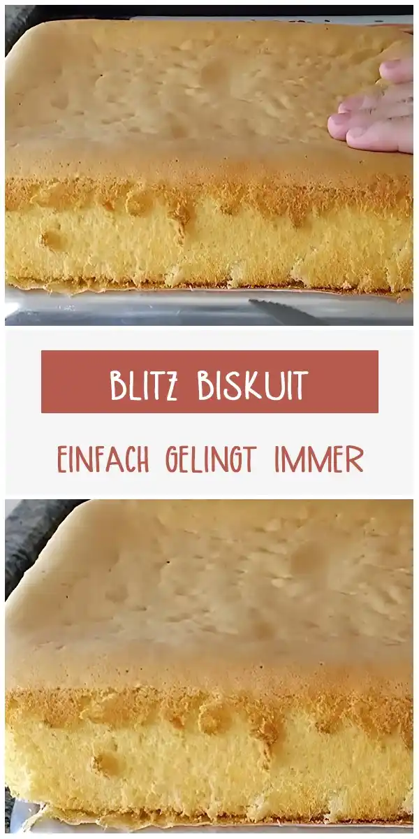 Blitz Biskuit, einfach & gelingt immer!