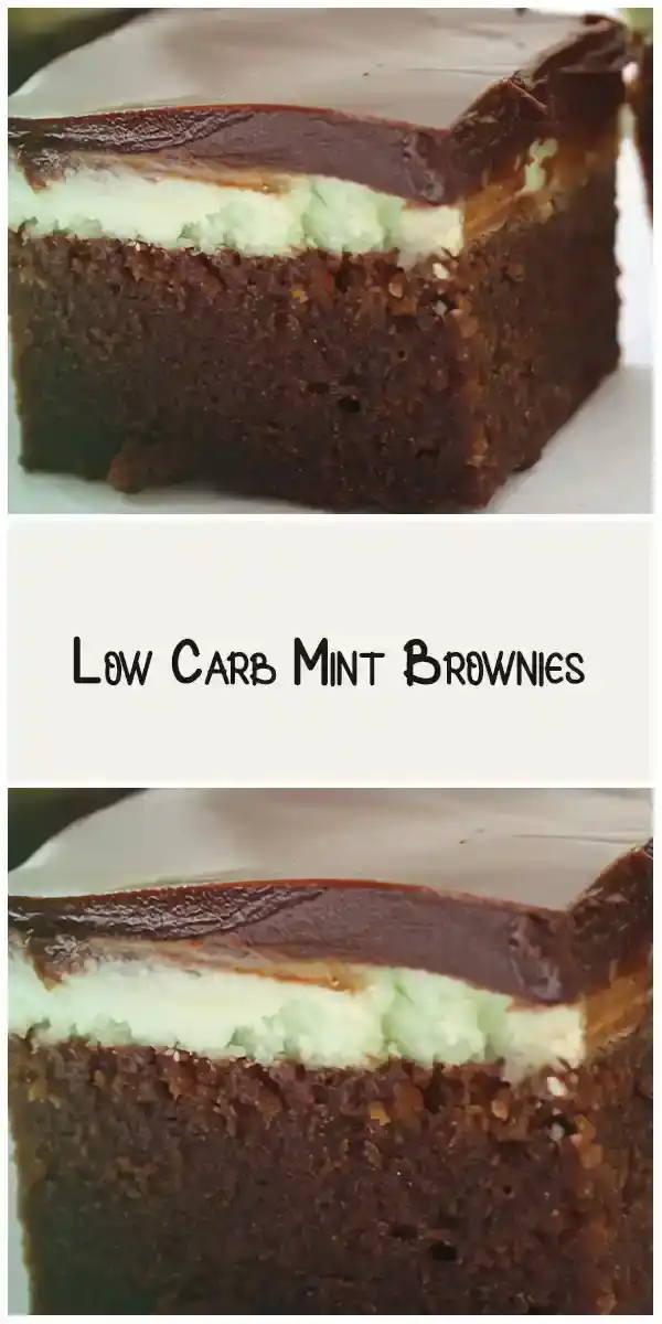 Low Carb Mint Brownies 1 Low Carb Mint Brownies