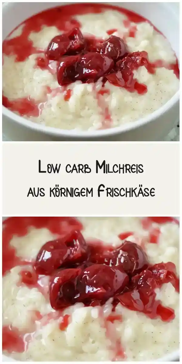 Low Carb Milchreis aus körnigem Frischkäse 1 Low Carb Milchreis aus körnigem Frischkäse