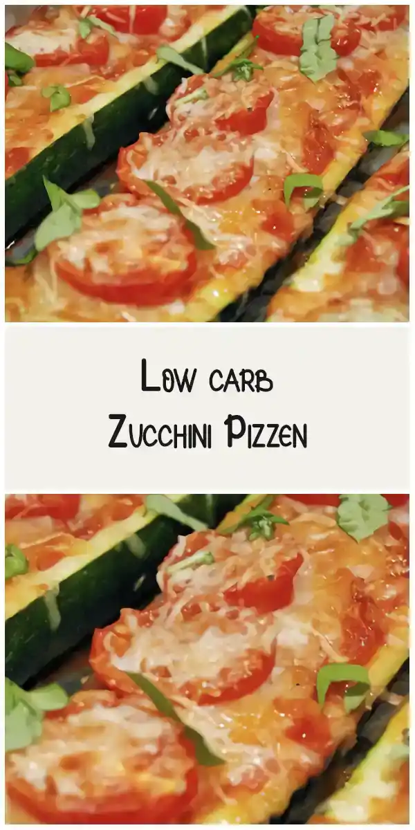 Low carb Zucchini Pizzen
