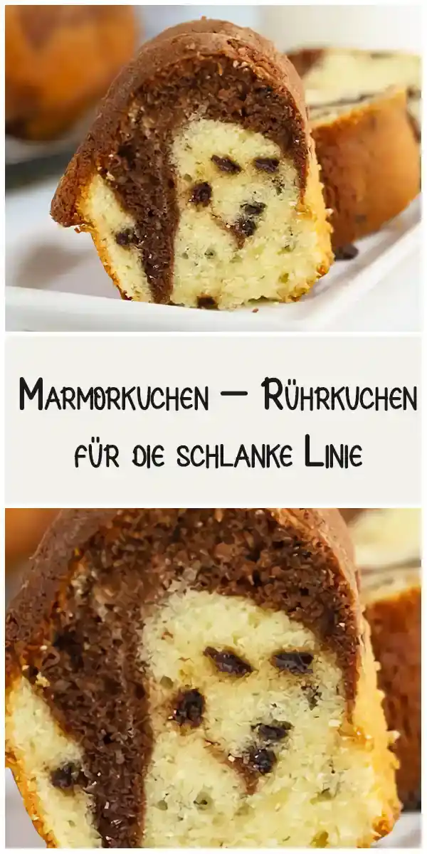 Marmorkuchen – Rührkuchen für die schlanke Linie