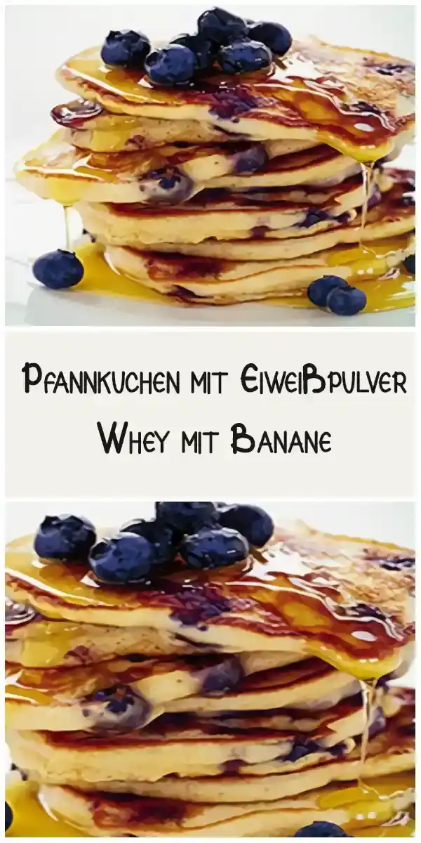 Pfannkuchen mit Eiweißpulver – Whey mit Banane 1 Pfannkuchen mit Eiweißpulver – Whey mit Banane