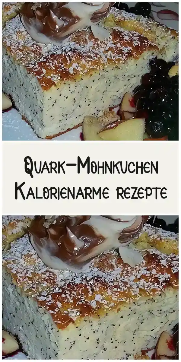 Quark-Mohnkuchen kalorienarme Rezepte