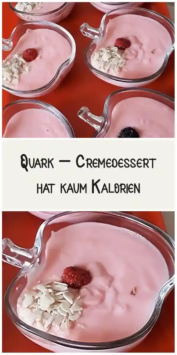 Quark – Cremedessert – hat kaum Kalorien