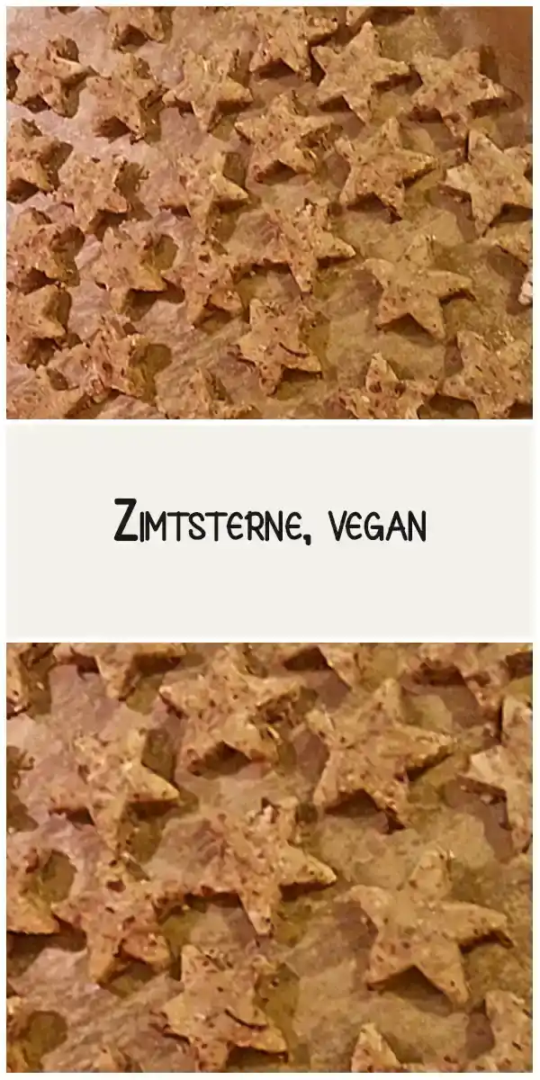 Zimtsterne, vegan