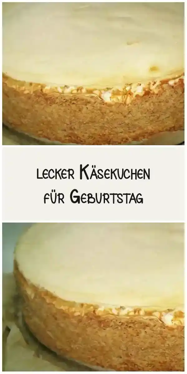 lecker Käsekuchen für Geburtstag