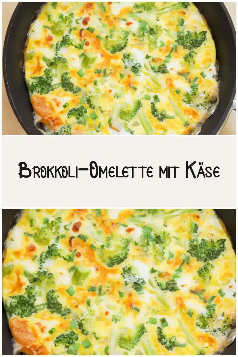 Brokkoli-Omelette mit Käse