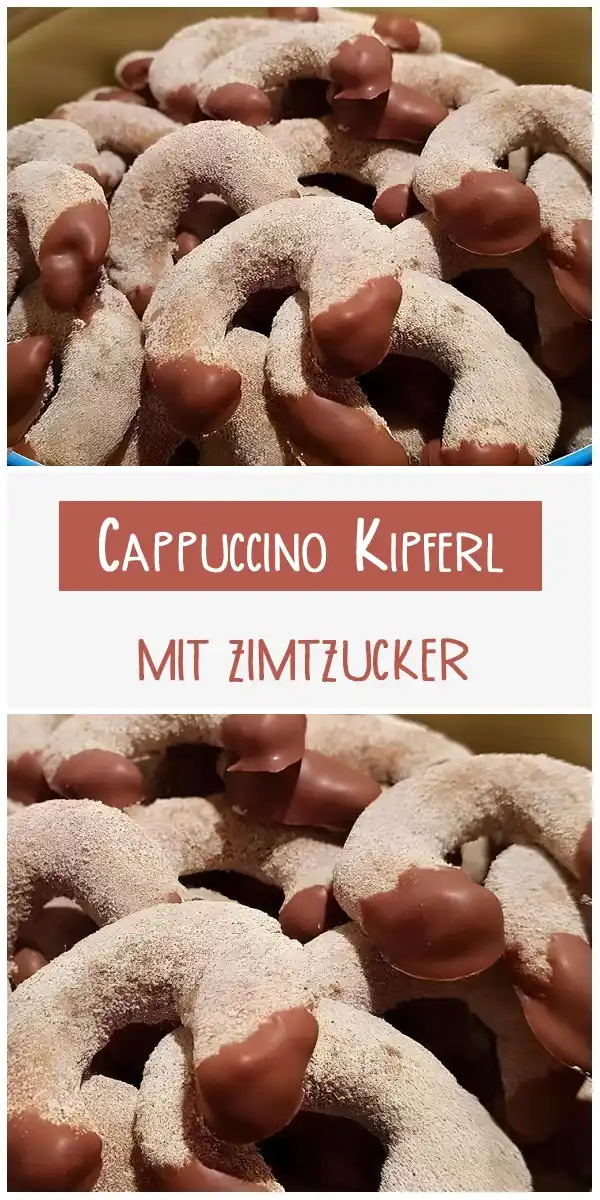 Cappuccino Kipferl mit Zimtzucker 1 Cappuccino Kipferl mit Zimtzucker