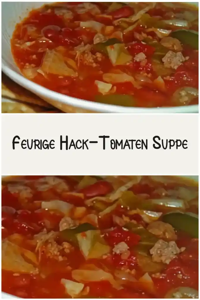 Feurige Hack Tomaten Suppe