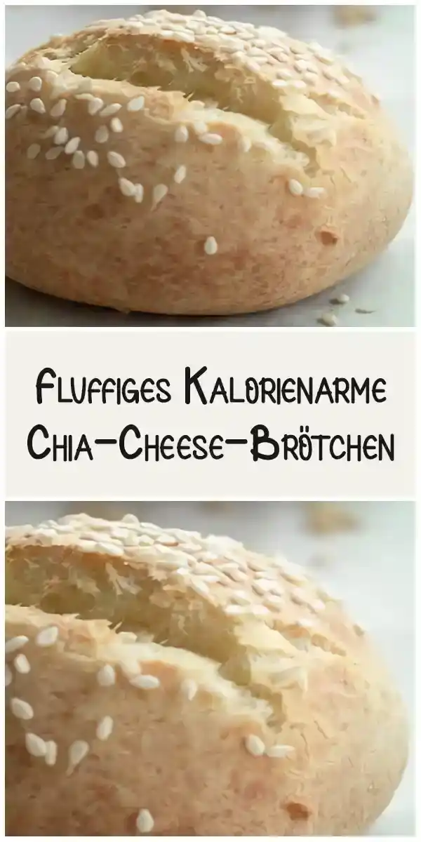 Fluffiges Kalorienarme Chia-Cheese-Brötchen