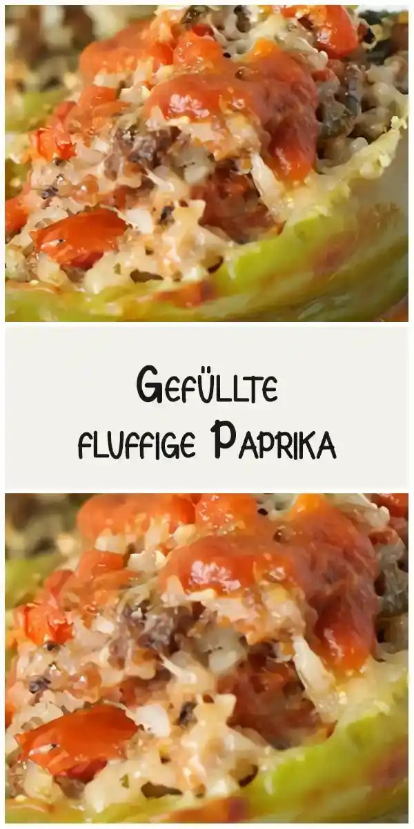 Gefüllte, fluffige Paprika 1 Gefüllte, fluffige Paprika