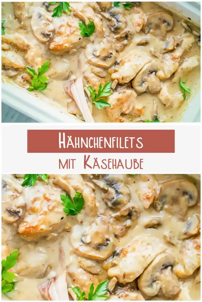 Hähnchenfilets mit Käsehaube 1 Haehnchenfilets mit Kaesehaube