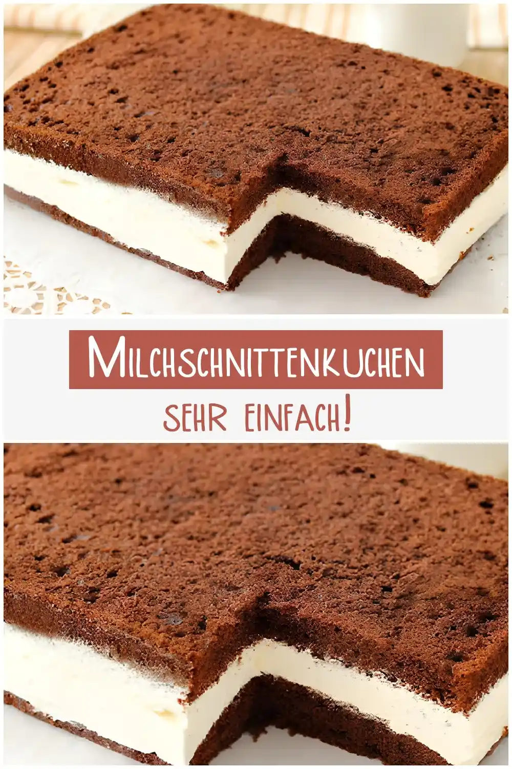 Milchschnittenkuchen – sehr einfach! 1 Milchschnittenkuchen – sehr einfach!