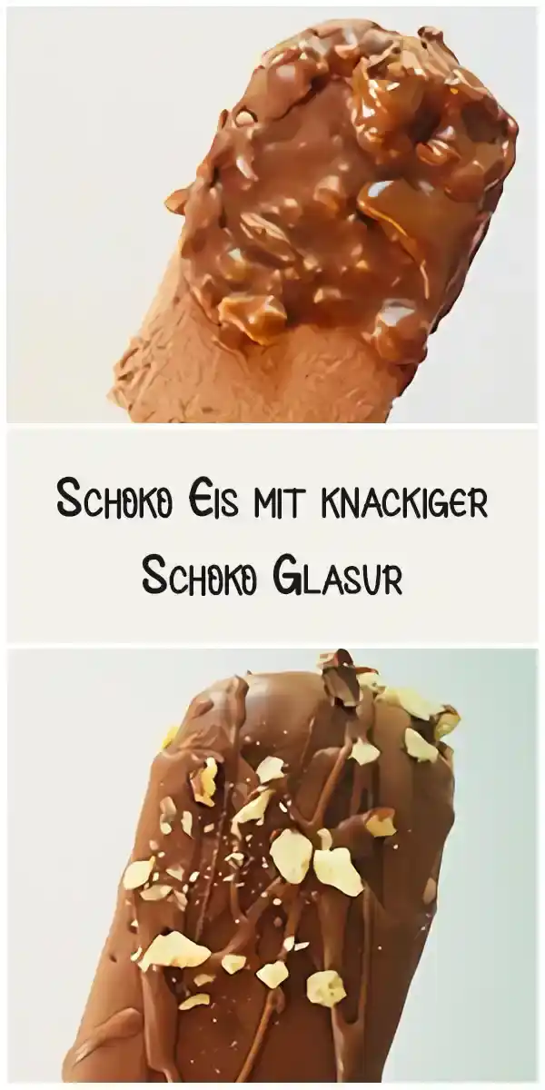 Schoko Eis mit knackiger Schoko Glasur 1 Schoko Eis mit knackiger Schoko Glasur
