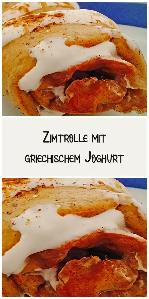Zimtrolle mit griechischem Joghurt 1 Zimtrolle mit griechischem Joghurt