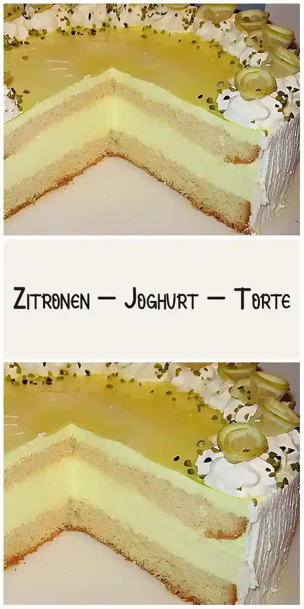 Zitronen – Joghurt – Torte 1 Zitronen – Joghurt – Torte