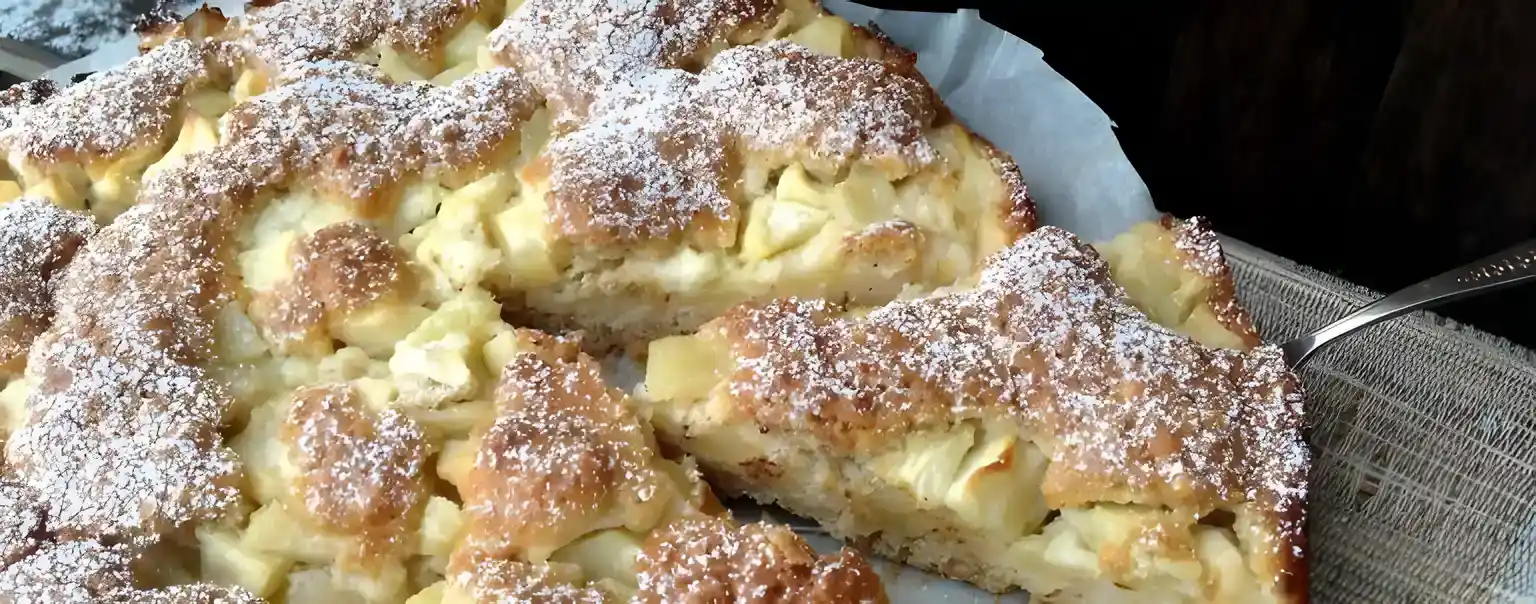 APFELKUCHEN MIT HAFERFLOCKEN UND MANDELN