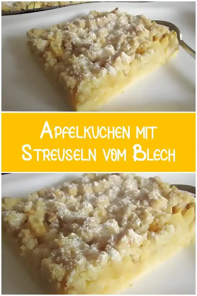 Apfelkuchen mit Streuseln vom Blech 1 Apfelkuchen mit Streuseln vom Blech