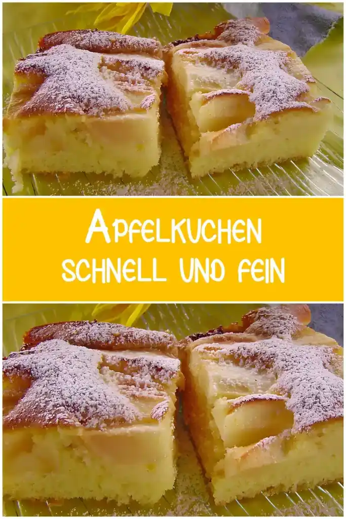 Apfelkuchen – schnell und fein 1 Apfelkuchen – schnell und fein