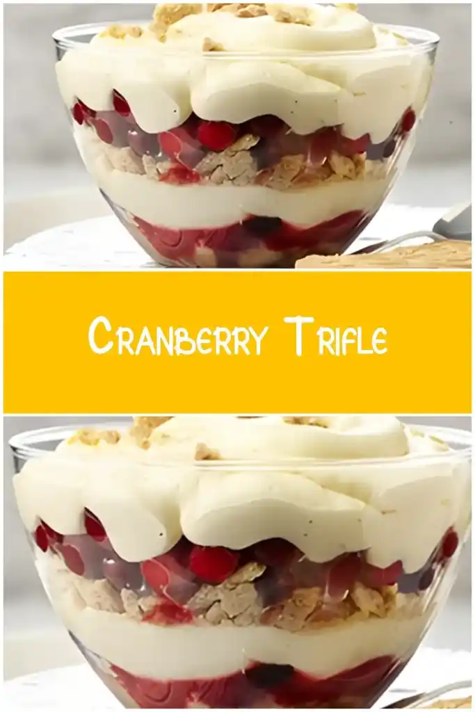 Cranberry Trifle 1 Cranberry Trifle