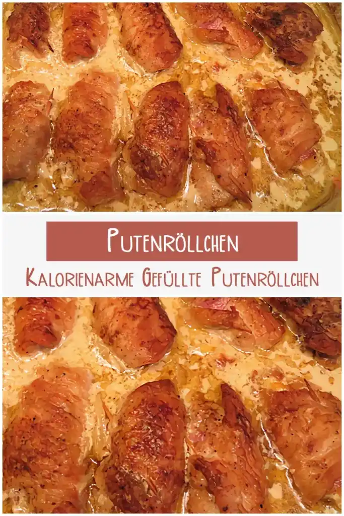 Kalorienarme Gefüllte Putenröllchen