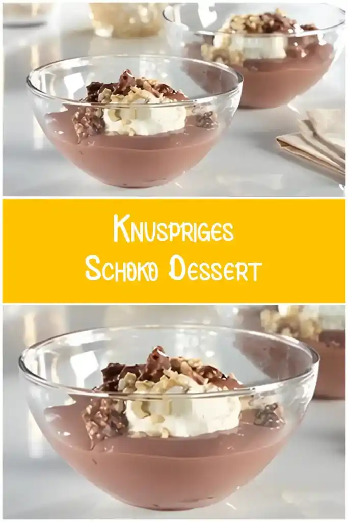 Knuspriges Schoko Dessert 1 Knuspriges Schoko Dessert