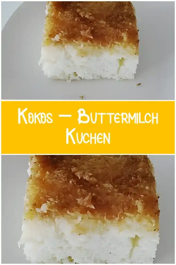 Kokos – Buttermilch – Kuchen 1 Kokos – Buttermilch – Kuchen