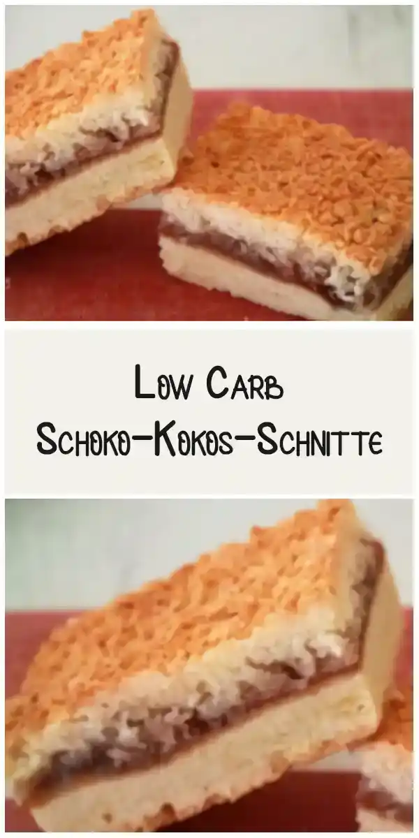 Low Carb Schoko-Kokos-Schnitte