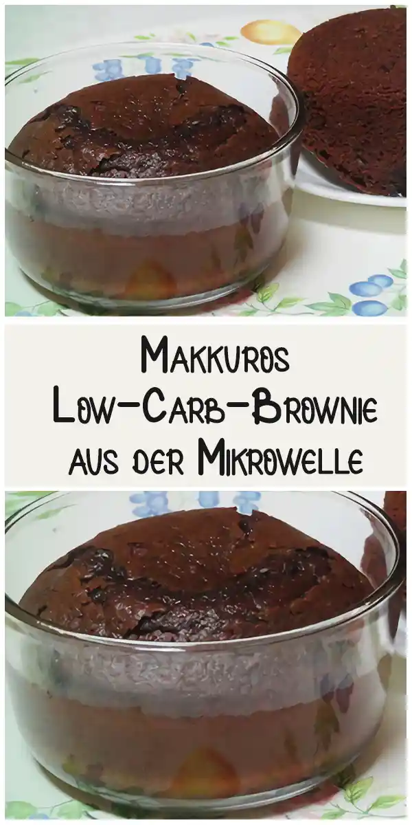 Makkuros Low-Carb-Brownie aus der Mikrowelle