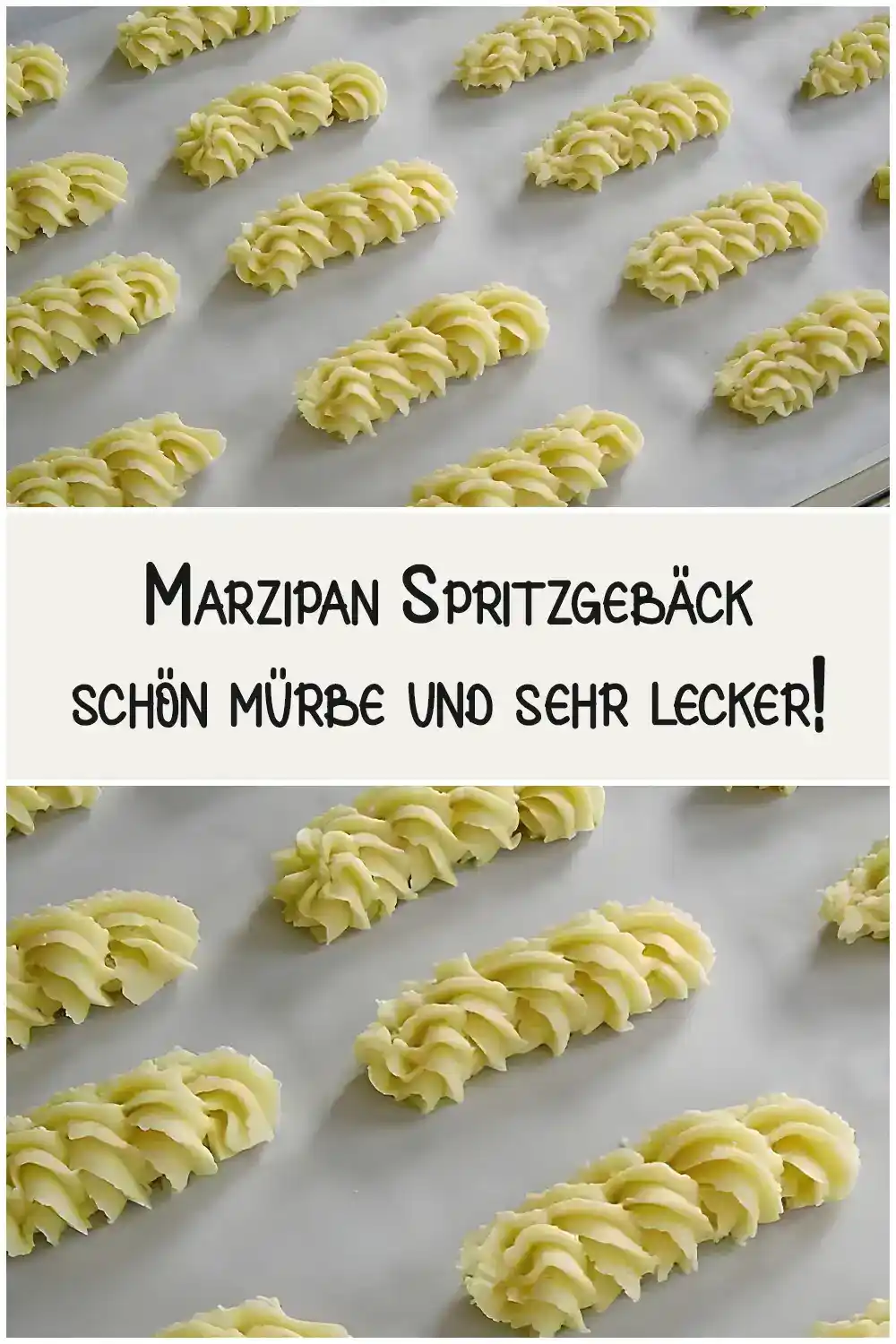 Marzipan Spritzgebäck, schön mürbe und sehr lecker!